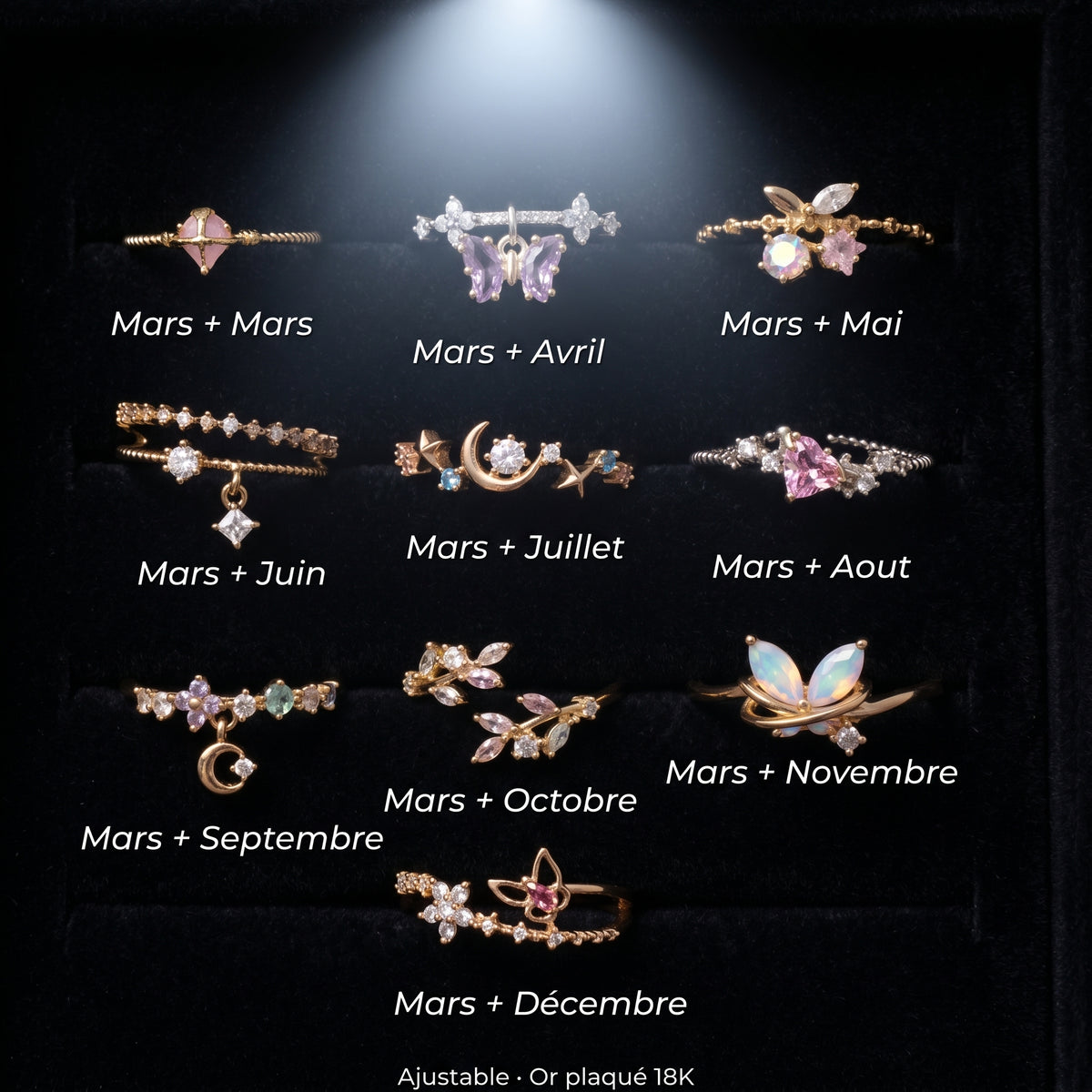 Bague Duo Sur-Mesure (Or Plaqué 18K)