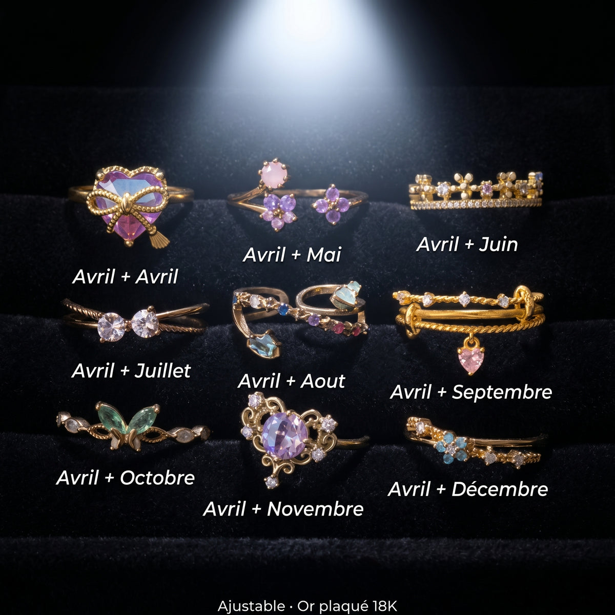 Bague Duo Sur-Mesure (Or Plaqué 18K)
