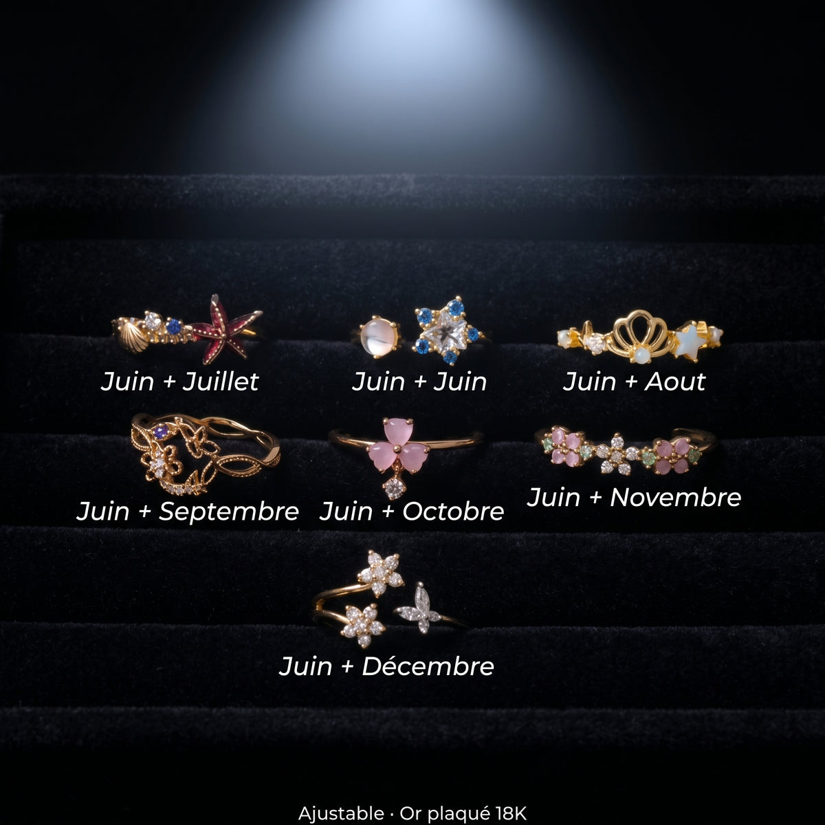 Bague Duo Sur-Mesure (Or Plaqué 18K)