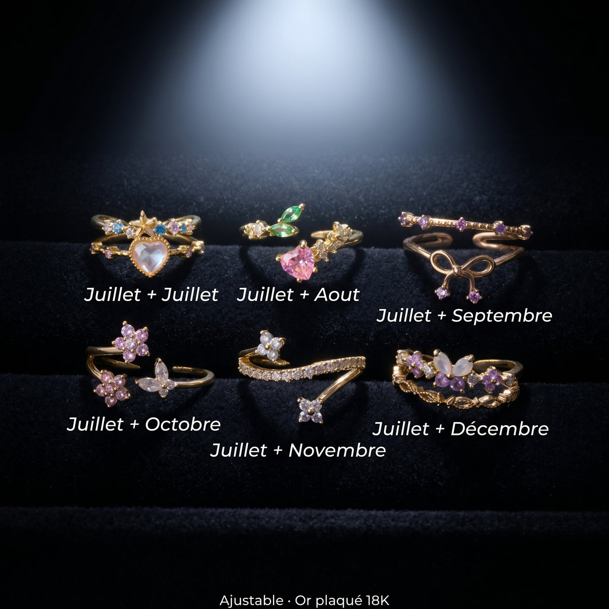 Bague Duo Sur-Mesure (Or Plaqué 18K)