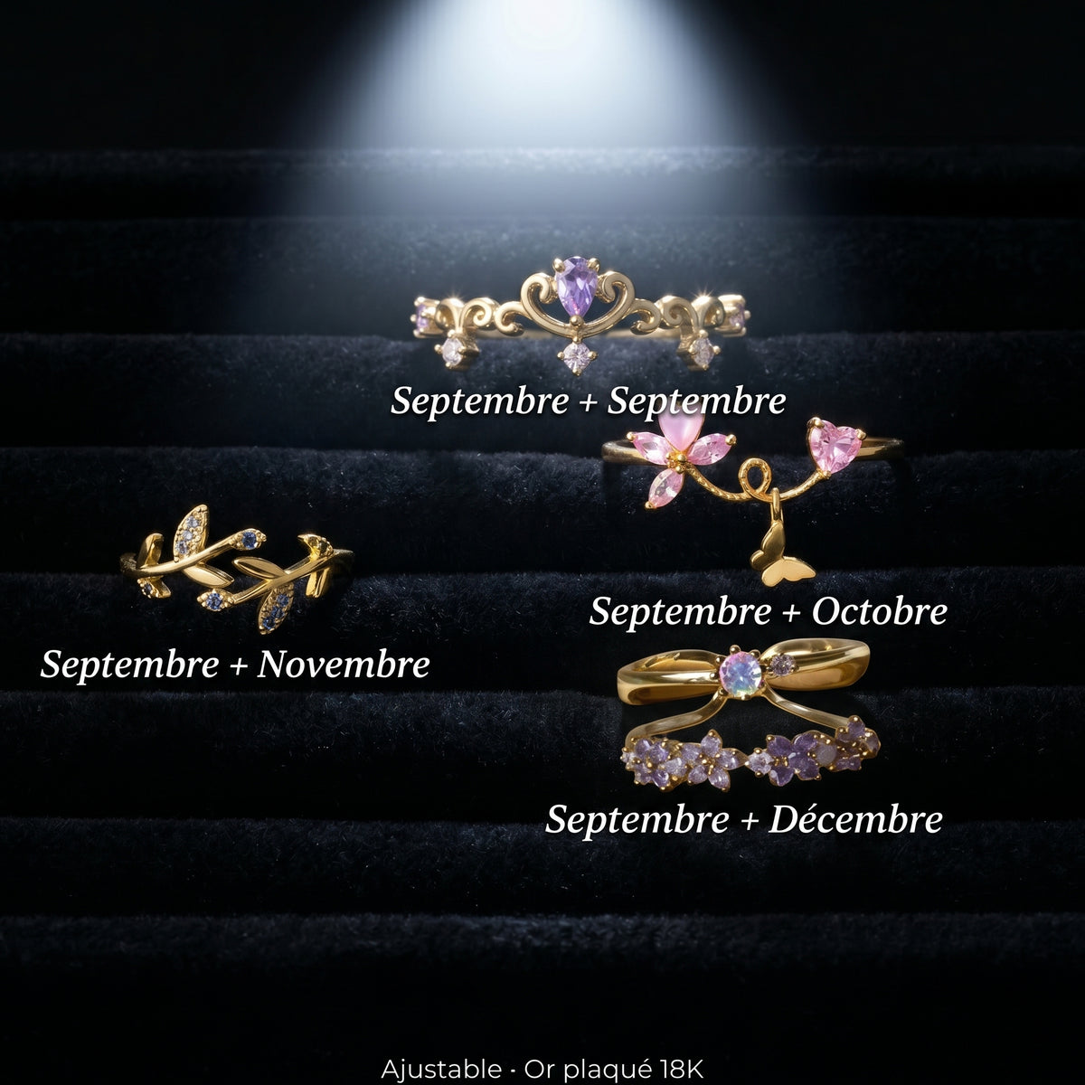 Bague Duo Sur-Mesure (Or Plaqué 18K)