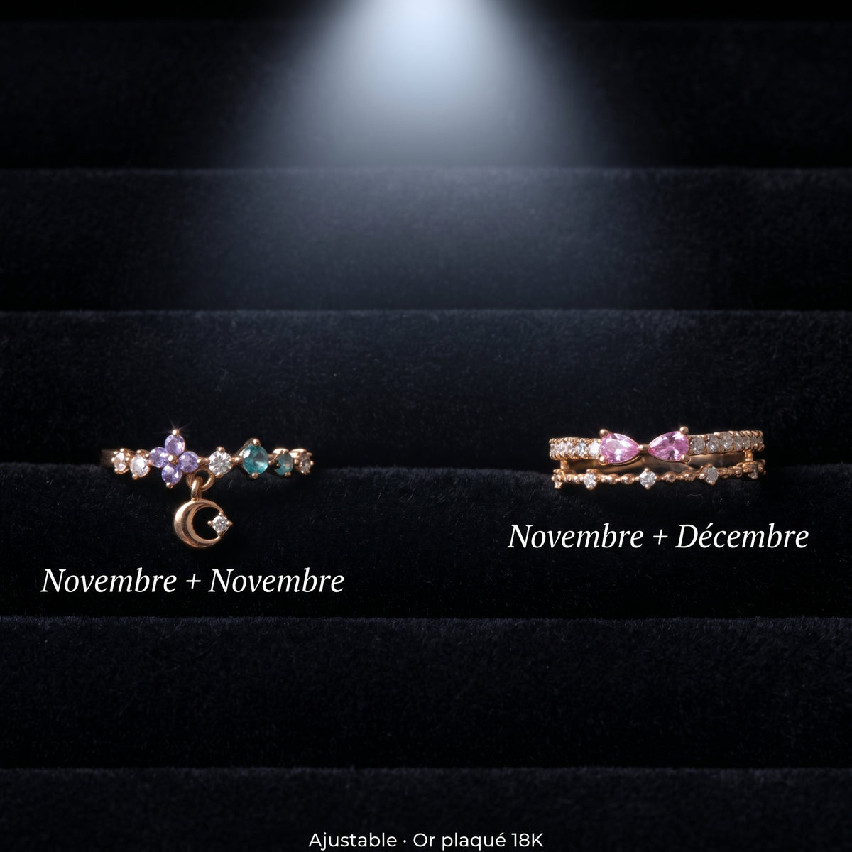 Bague Duo Sur-Mesure (Or Plaqué 18K)