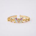 Bague Édition hiver Avril + Septembre, or plaqué 18K