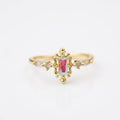 Bague Édition hiver Mai + Juin, or plaqué 18K
